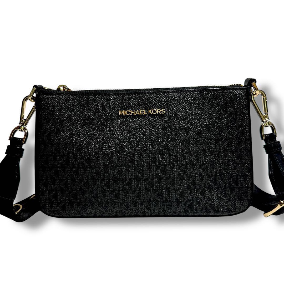 極美品　マイケルコース ショルダーバッグ クロスボディ MK シグネチャー