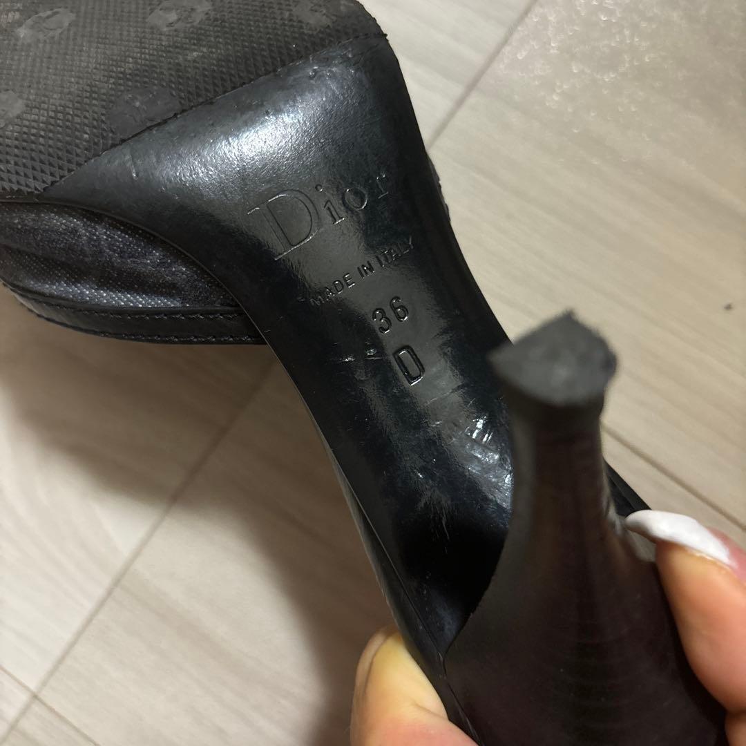 Dior ♡美品♡ブラック ミュール ポインテッドトゥ