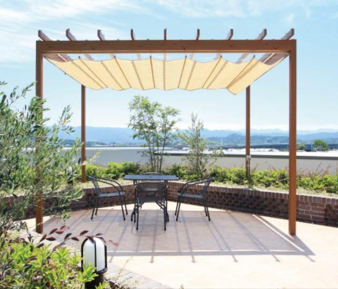 ロープ式開閉シェード