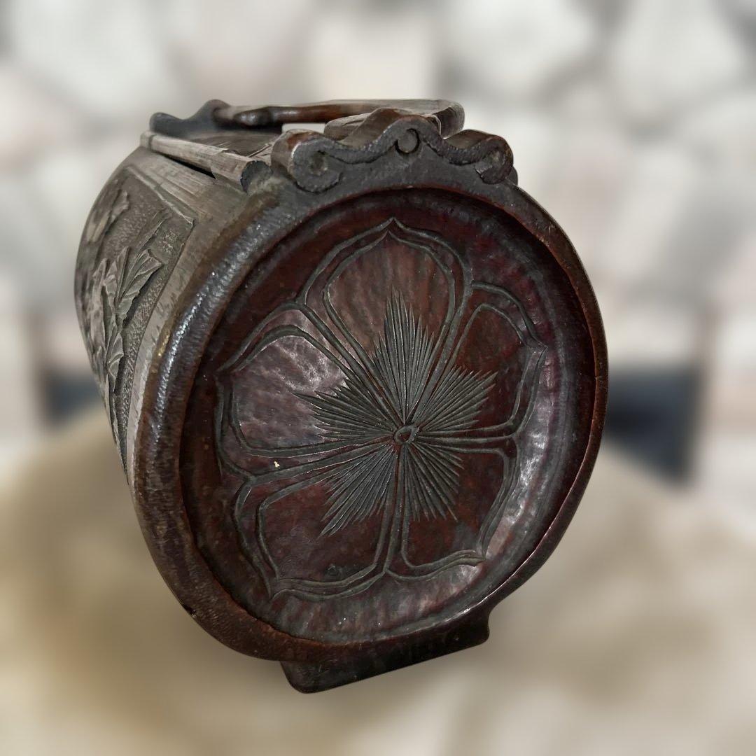 竹　バッグ　中国？　骨董品　アンティーク