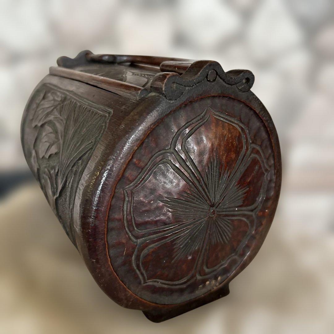 竹　バッグ　中国？　骨董品　アンティーク