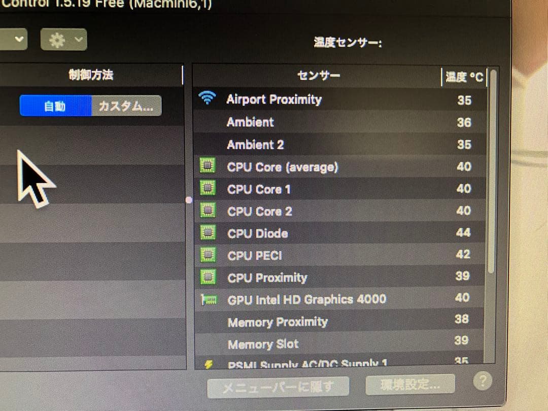 Macmini 2012 カスタム