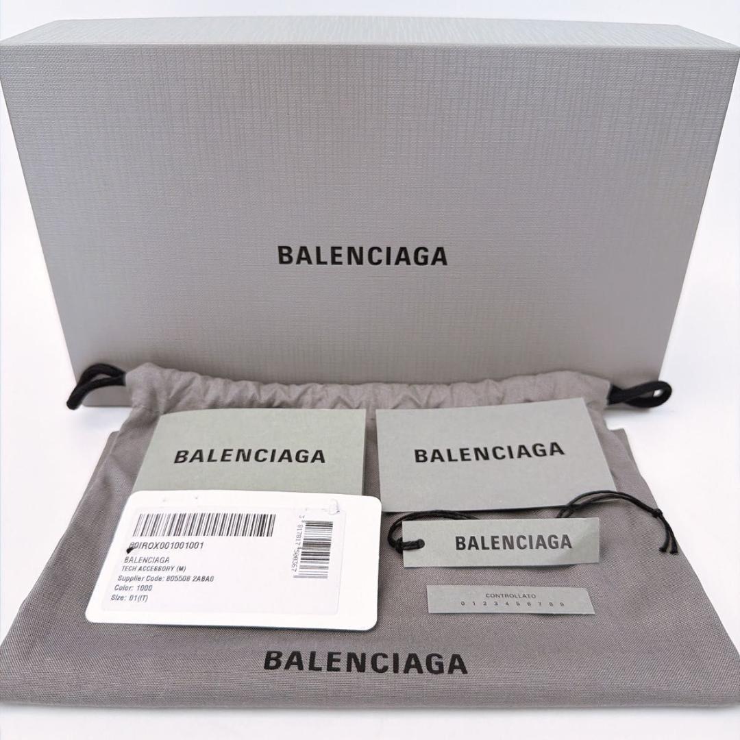 バレンシアガ iPhone 15pro max ケース カードケース付 ブラック