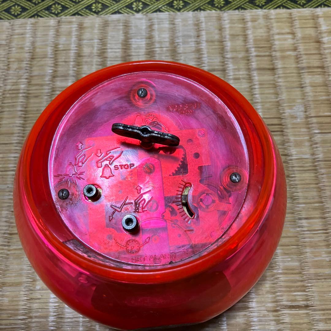 ディズニーぜんまい丸型置時計　日本製