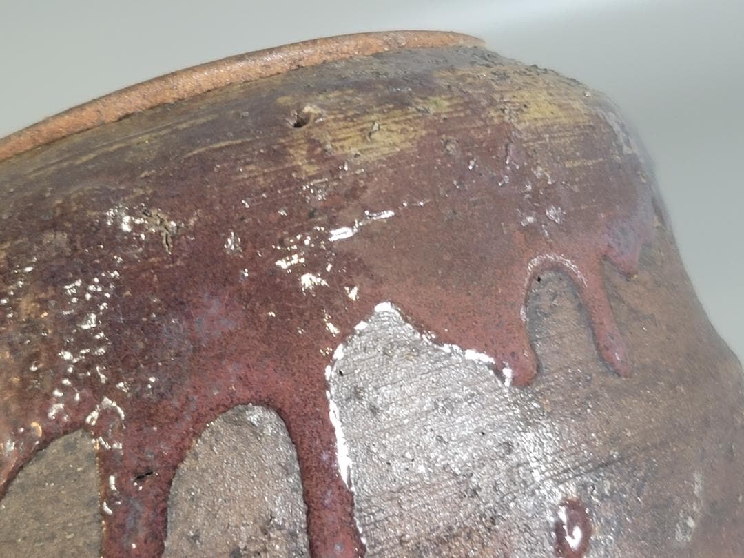 古美術 茶道具 古志賀焼 水指 時代物 DT164