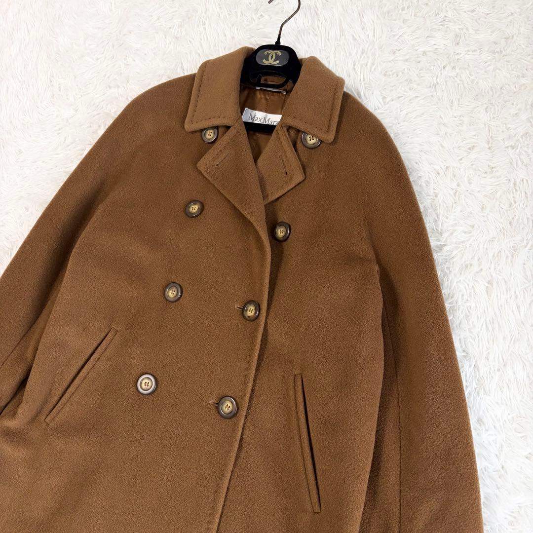 【美品】マックスマーラ アイコンコート ウールカシミヤ ロングコート 40