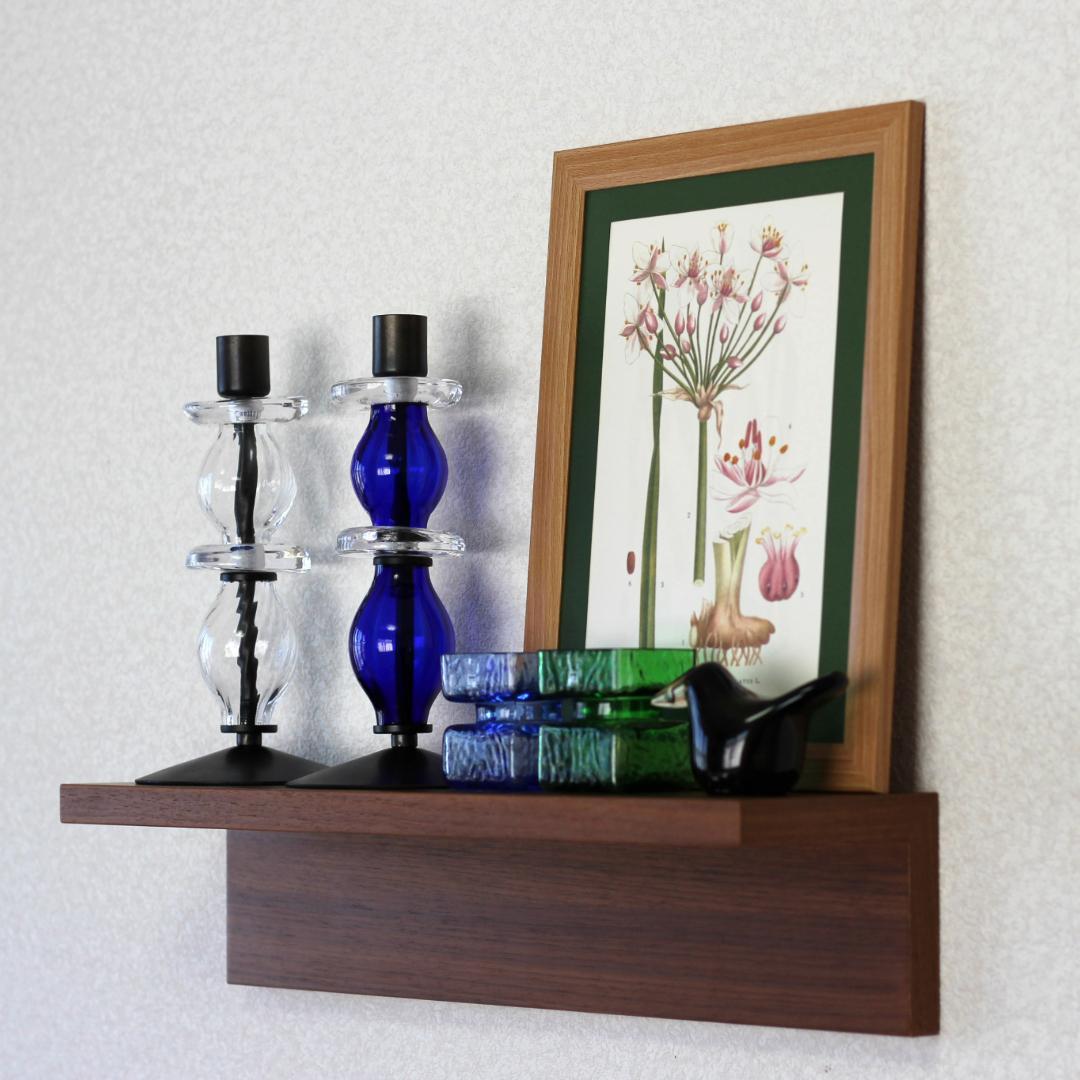 【美品・刻印】エリックホグラン　キャンドルスタンド オニオン型2段　ブルー 02