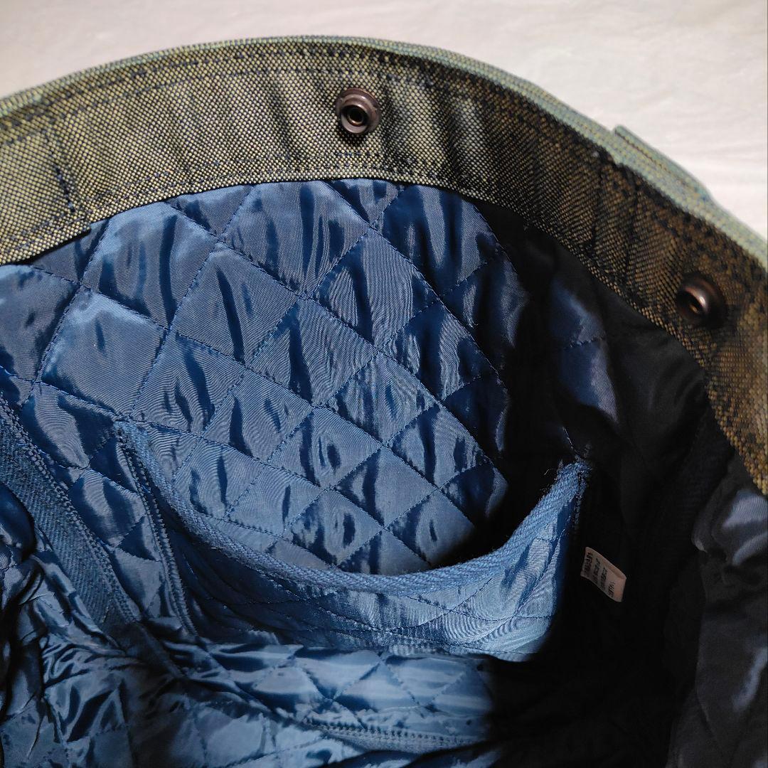 【極美品】ポーター　ショルダーバック　デニム　通勤　通学　旅行　大容量　A4収納