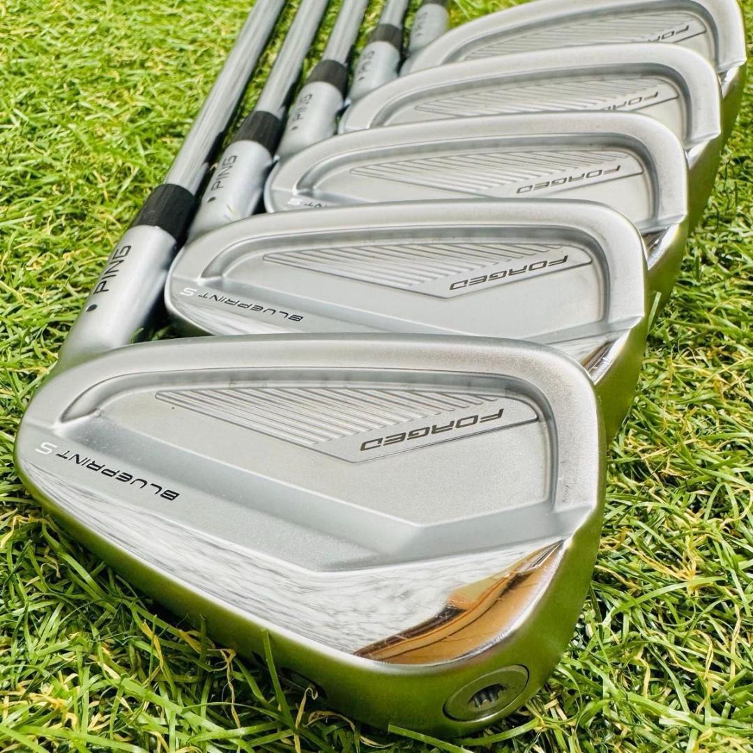 【美品】ピン ブループリント S 黒ドット メンズアイアンセット 5本 S