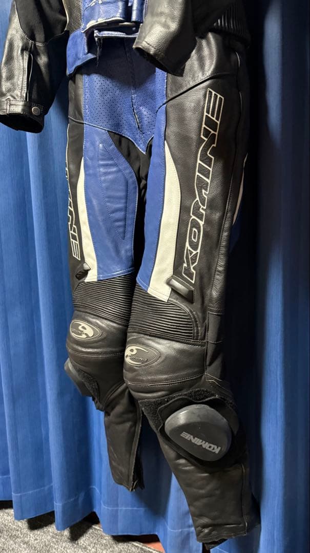 KOMINE MFJ公認 セパレート レザー レーシングスーツ 革ツナギ L