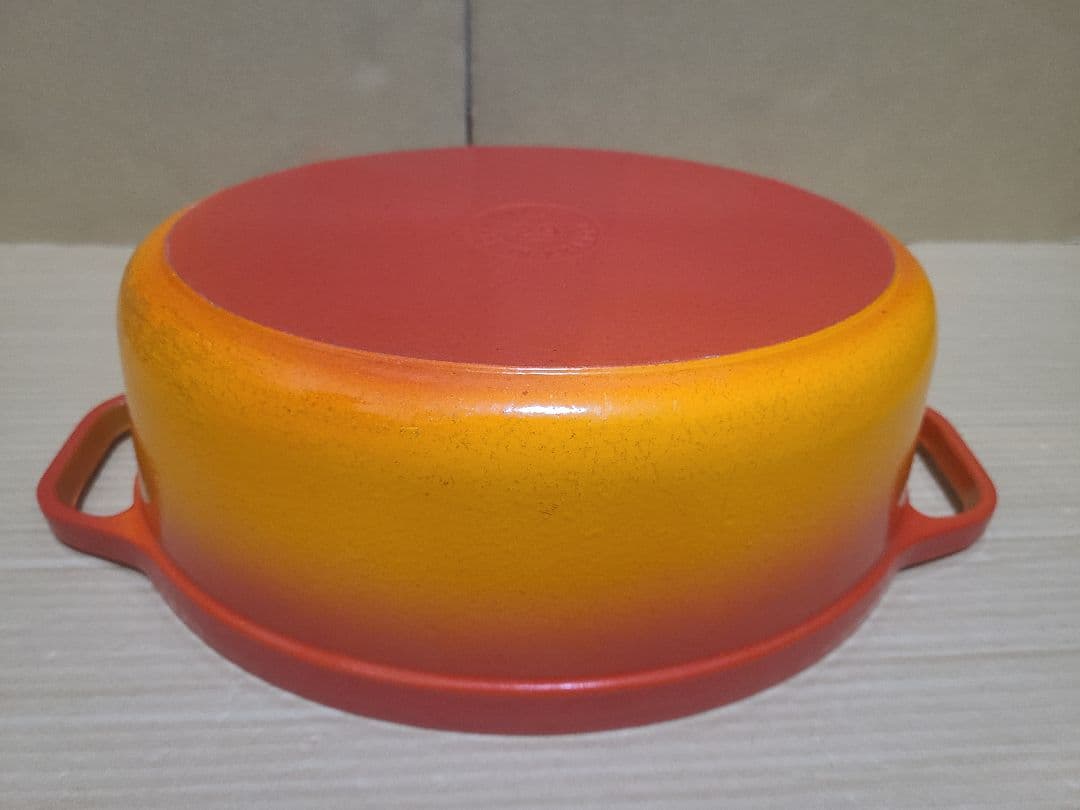 希少 STAUB ストウブ ピコ ココット オーバル 29cm オレンジ グラデ