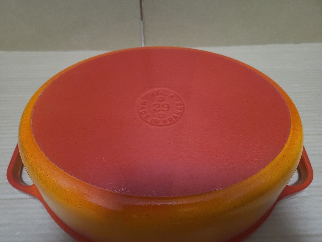 希少 STAUB ストウブ ピコ ココット オーバル 29cm オレンジ グラデ