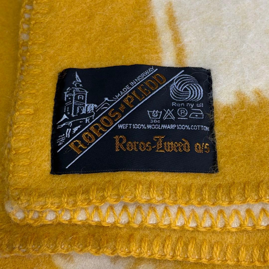 ROROS tweed ロロスツイード　ブランケット イエロー