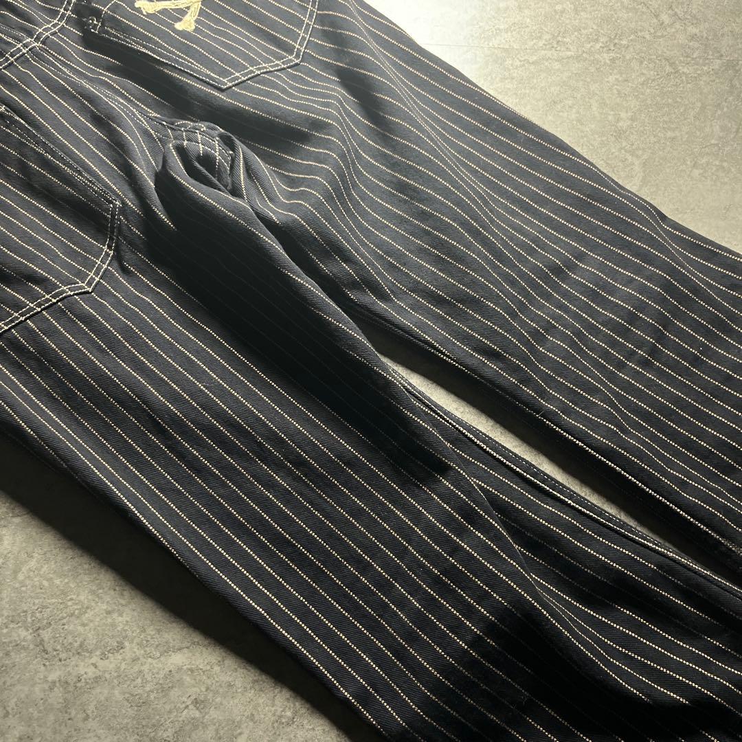 美品 VANSON つなぎ ウォバッシュストライプ M 送料無料