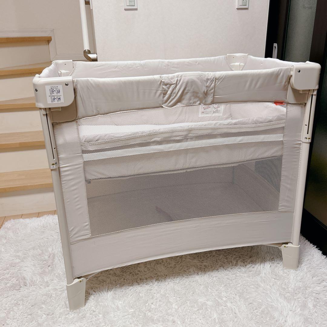 【美品】Aprica アップリカ ココネルエアー ベビーベッド 折りたたみ