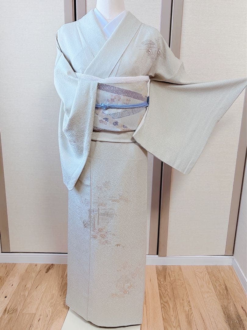 美品　訪問着　フルセット 裄67 スワトウ　卒業式　入学式　結婚式　M S 袋帯