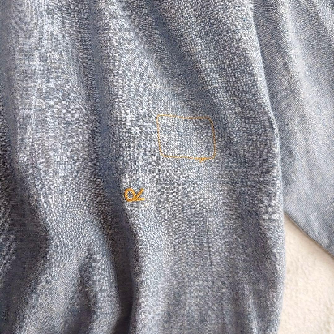 45R 藍インドカディdeTシャツ　45rpm