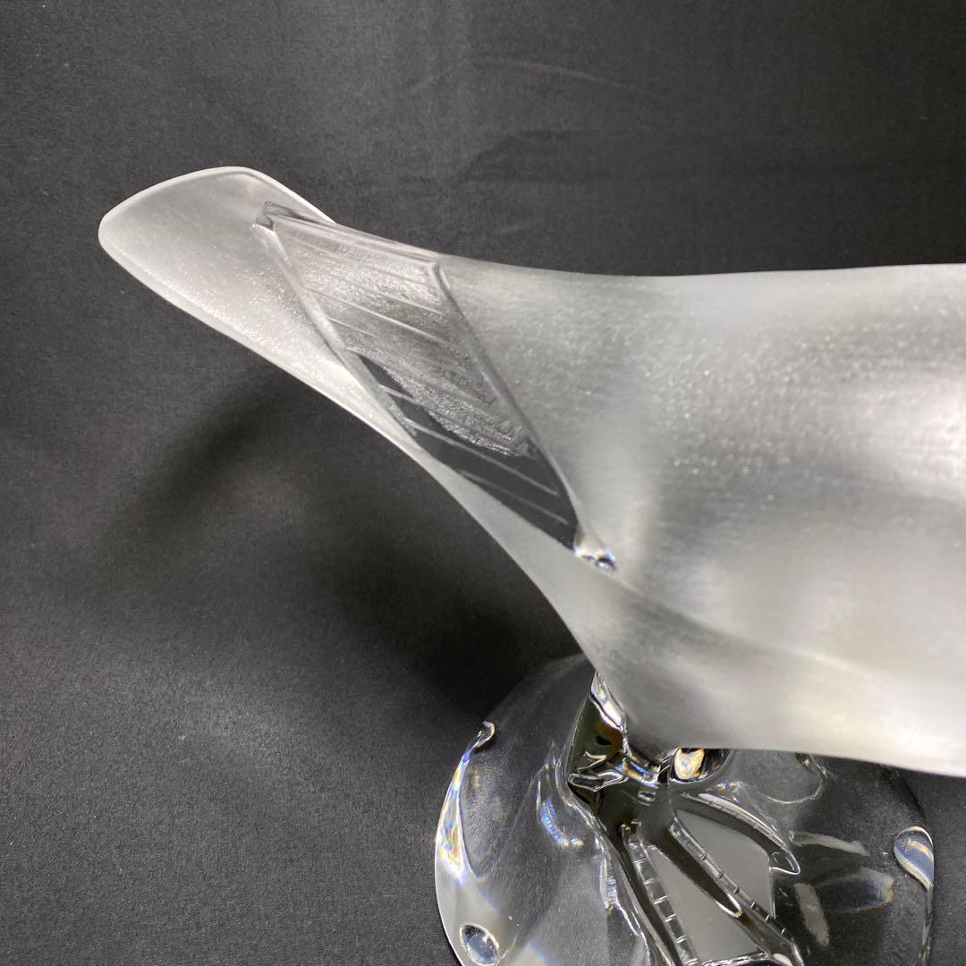 フランス　ラリック　クリスタル　ラージダック　アヒル　置物　オブジェ　美品