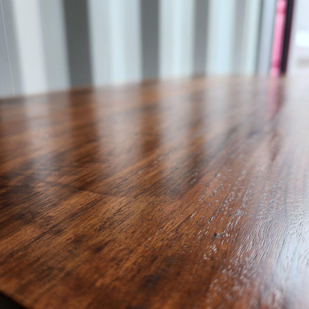 廃盤　無印　無垢材　ローテーブル　引き出し　ウォールナット