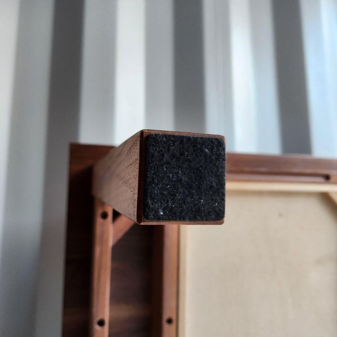 廃盤　無印　無垢材　ローテーブル　引き出し　ウォールナット