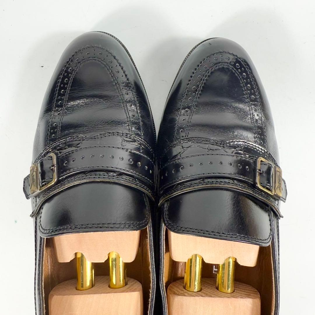 イヴ・サンローラン　YSL ローファー（25）革靴　ベルト　日本製　３E 黒