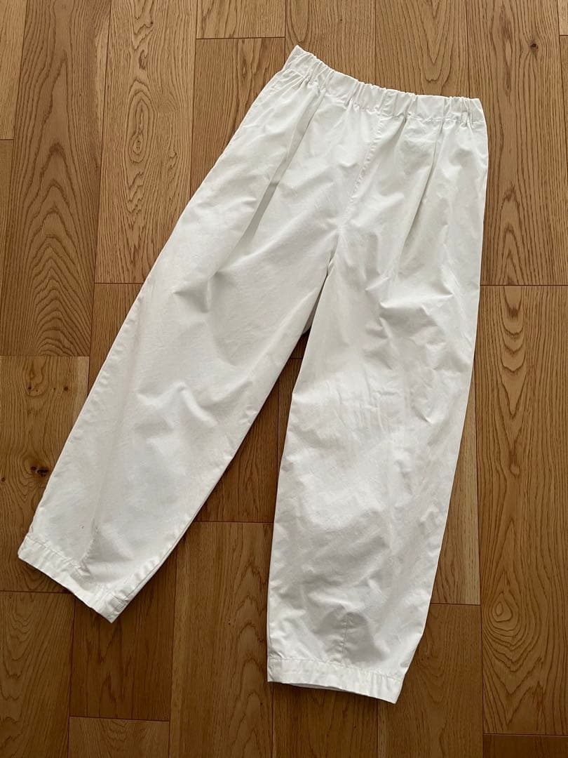 かぐれ　コットンクロップドパンツ　ホワイト