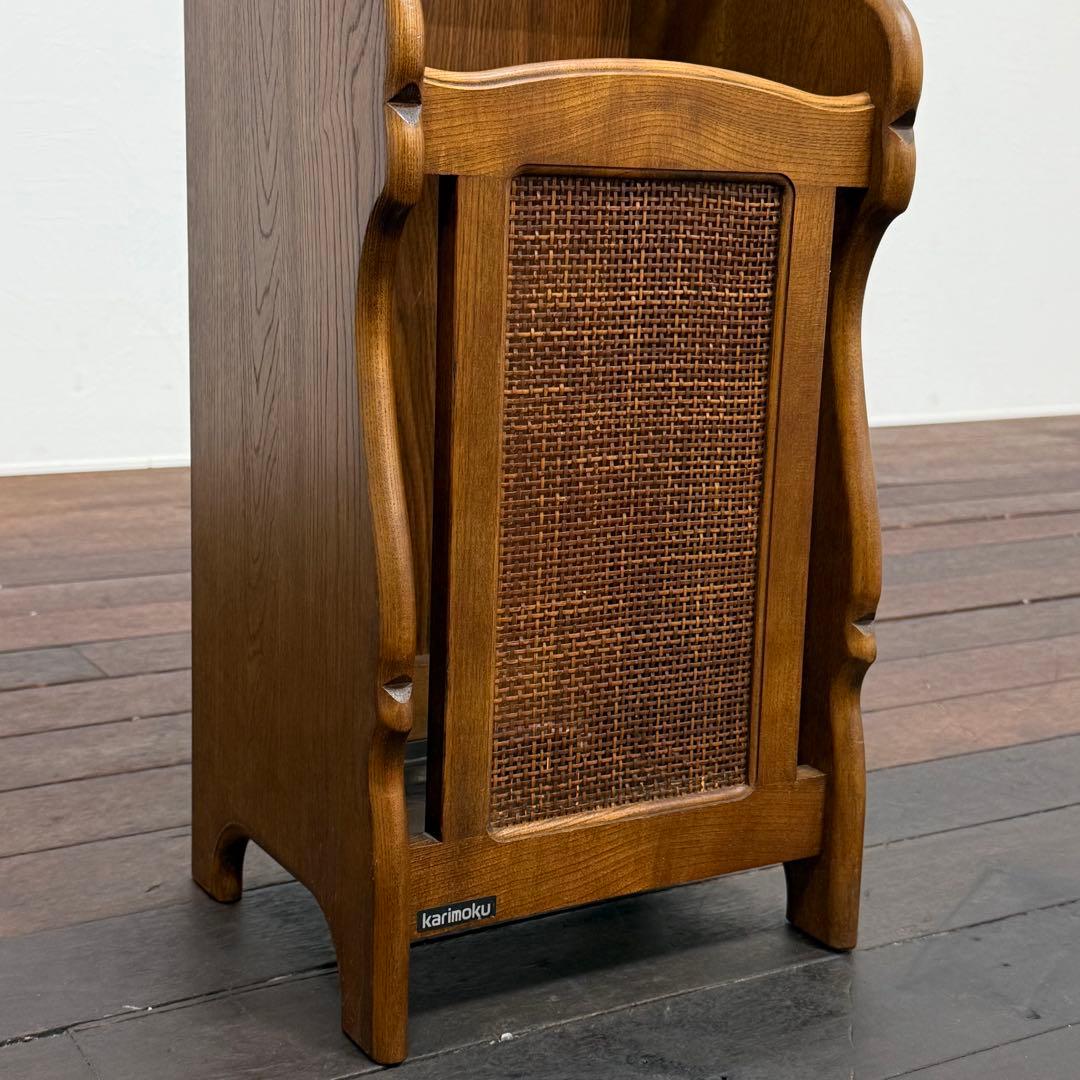 H21K56a カリモク karimoku 傘立て ラタン