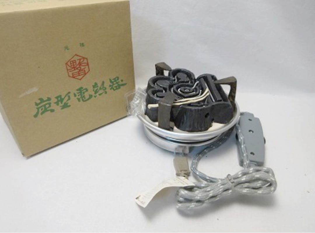 ほぼ未使用 茶道具 御園棚セット 立礼棚 丸炉（野々田電熱器付） 椅子1脚紙箱