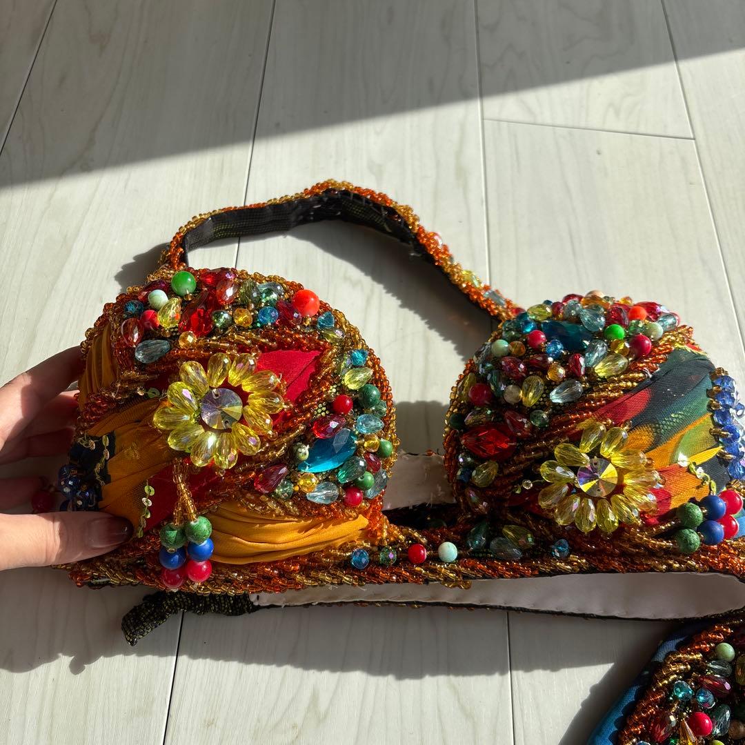 トロピカル　ベリーダンス　衣装　エジプト製