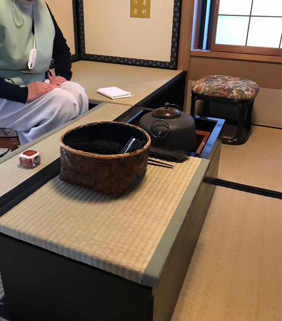 楽々茶棚　収納付き道具畳の台と炉壇ボックス、建水台と貴人畳の角の台の4点セット