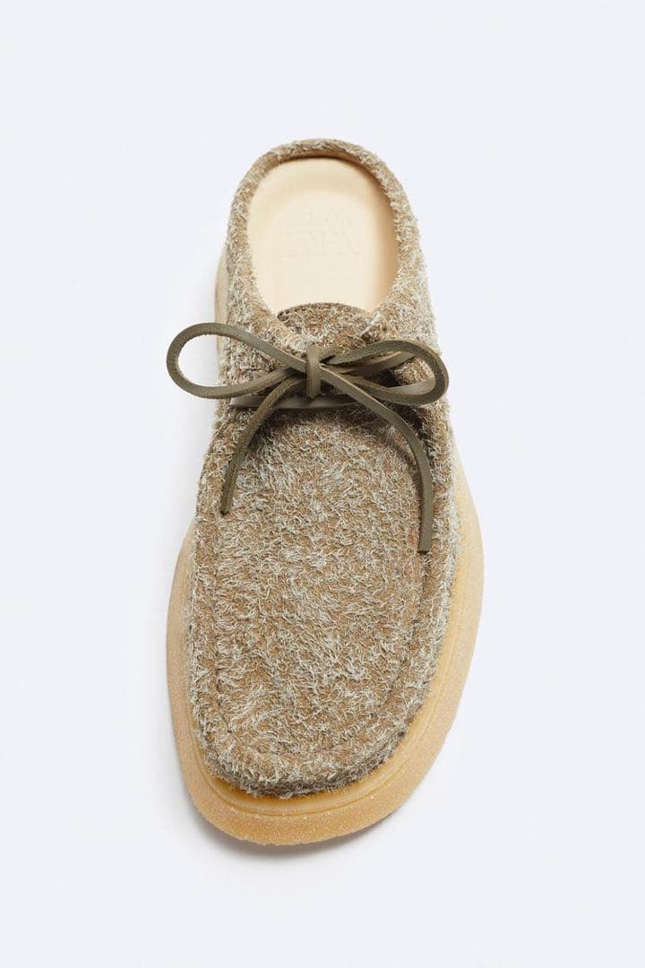 CLARKS × ZARA レザーミュール