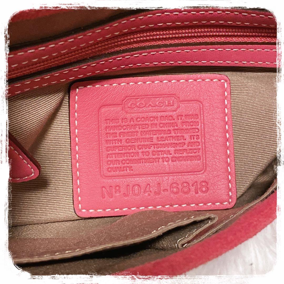 希少レア✧︎*。COACH SOHO ミニシグネチャーワンショルダーバッグ ピンク