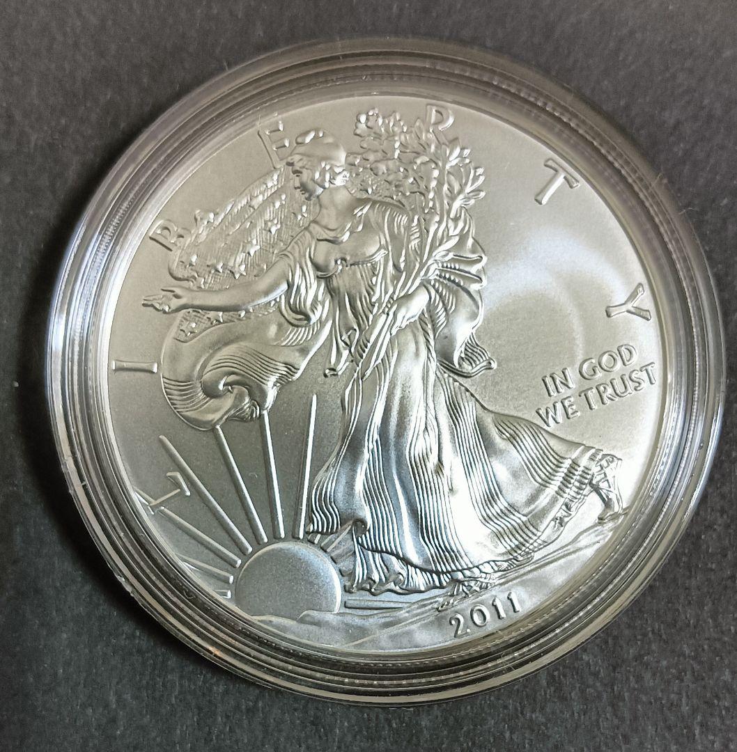 ２枚セット☆☆米国イーグル銀貨(１oz)☆☆カプセル入り