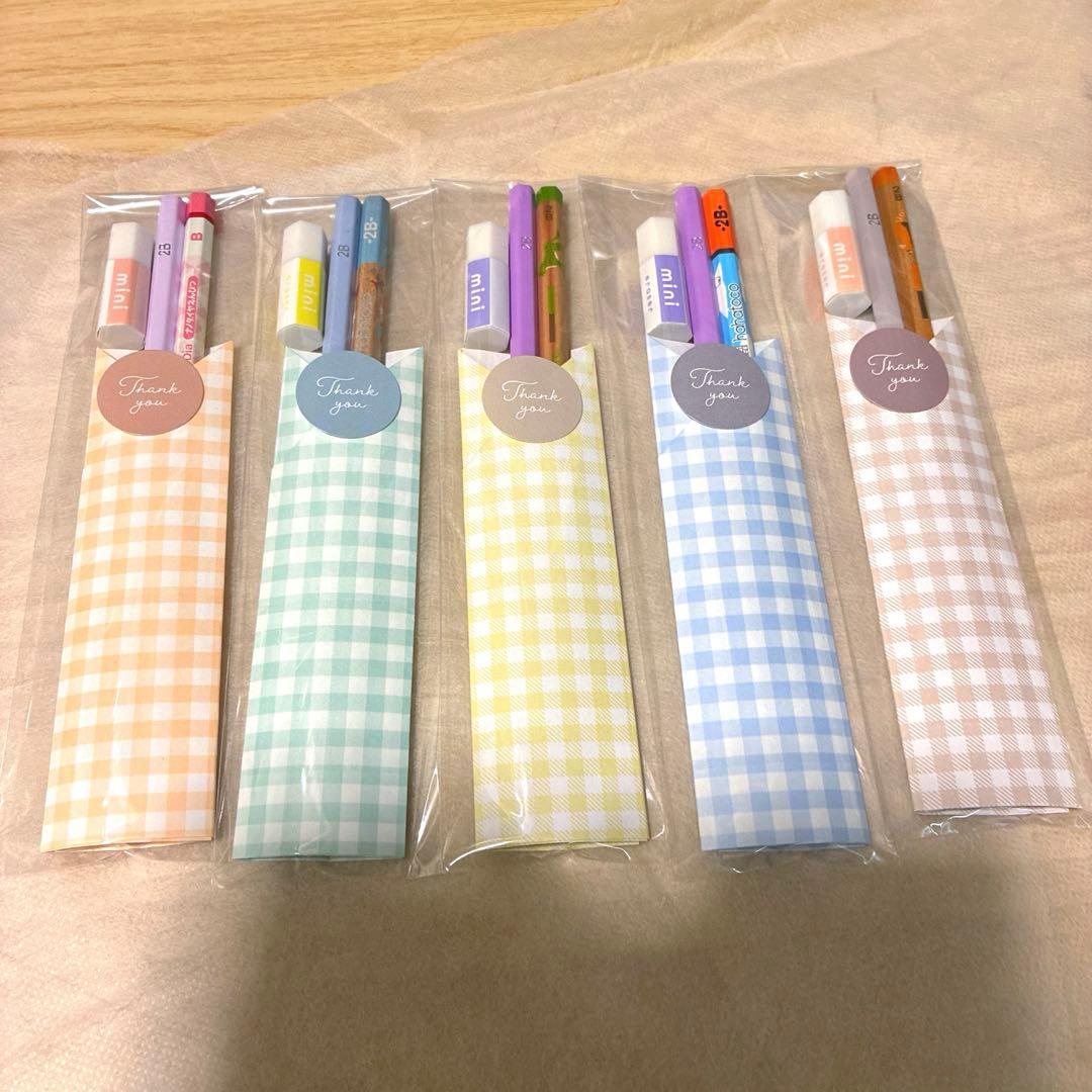 鉛筆91えんぴつプチギフト20個　ばら撒　退職　引越　転校　卒業　文具　ハハトコ