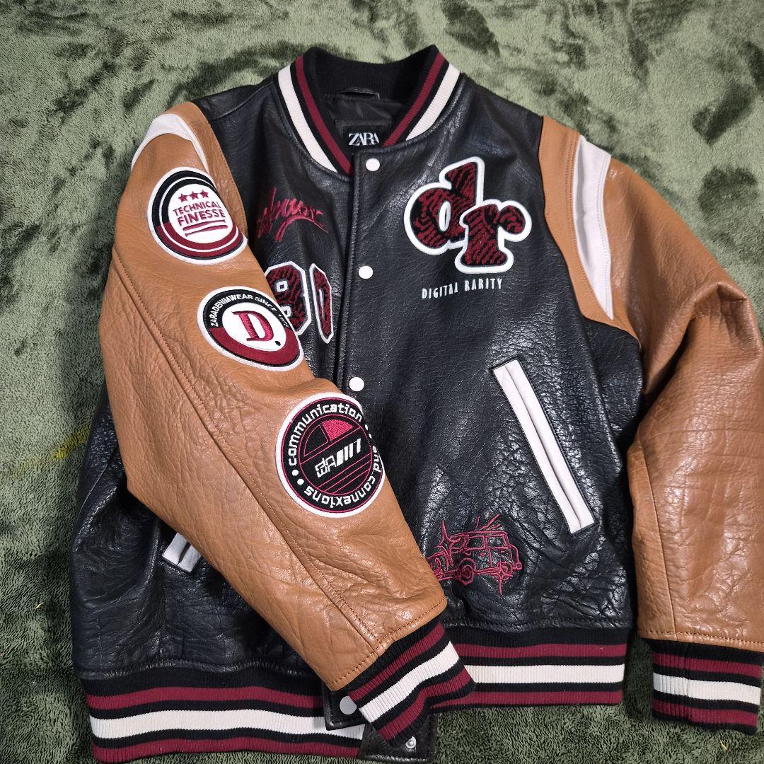 ZARA オールレザー スタジャン L 10回程度着用