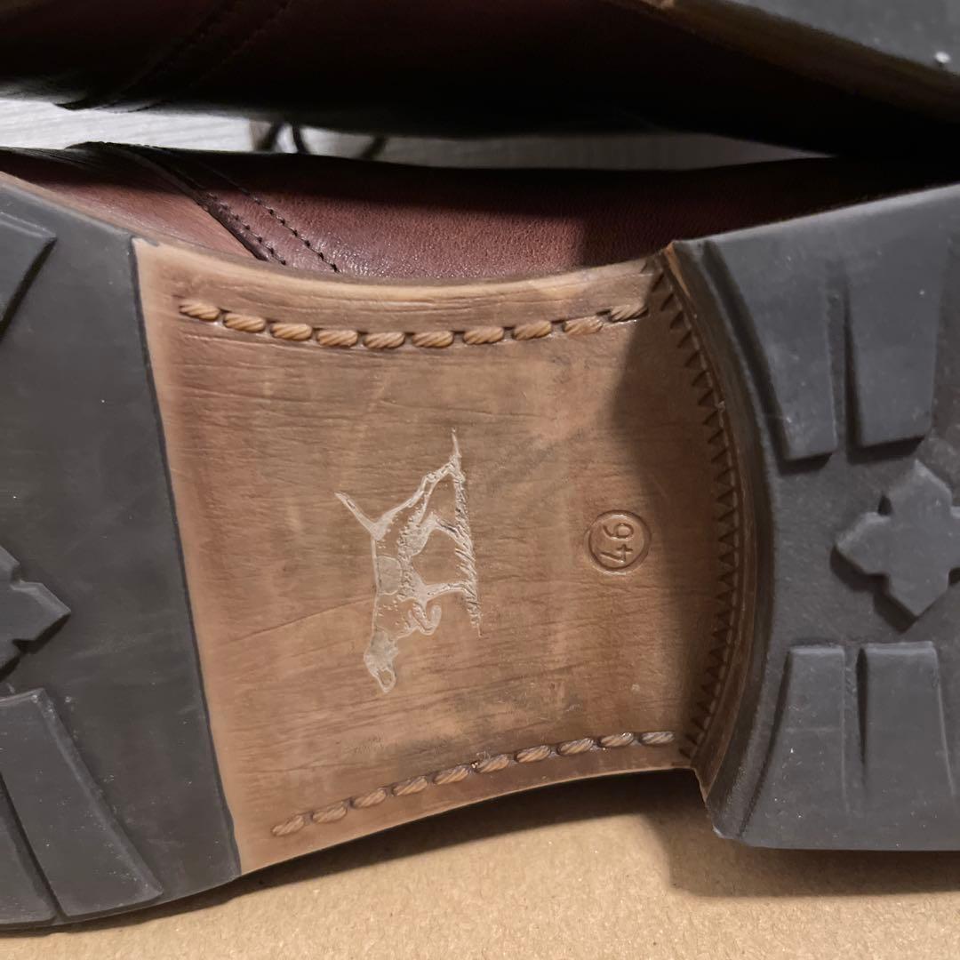 良品 RODD&GUNN チャッカブーツ 本革 高級品質 ブラウン 46