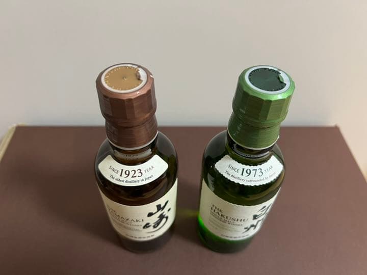 サントリーシングルモルトウイスキー 山崎 白州180ml