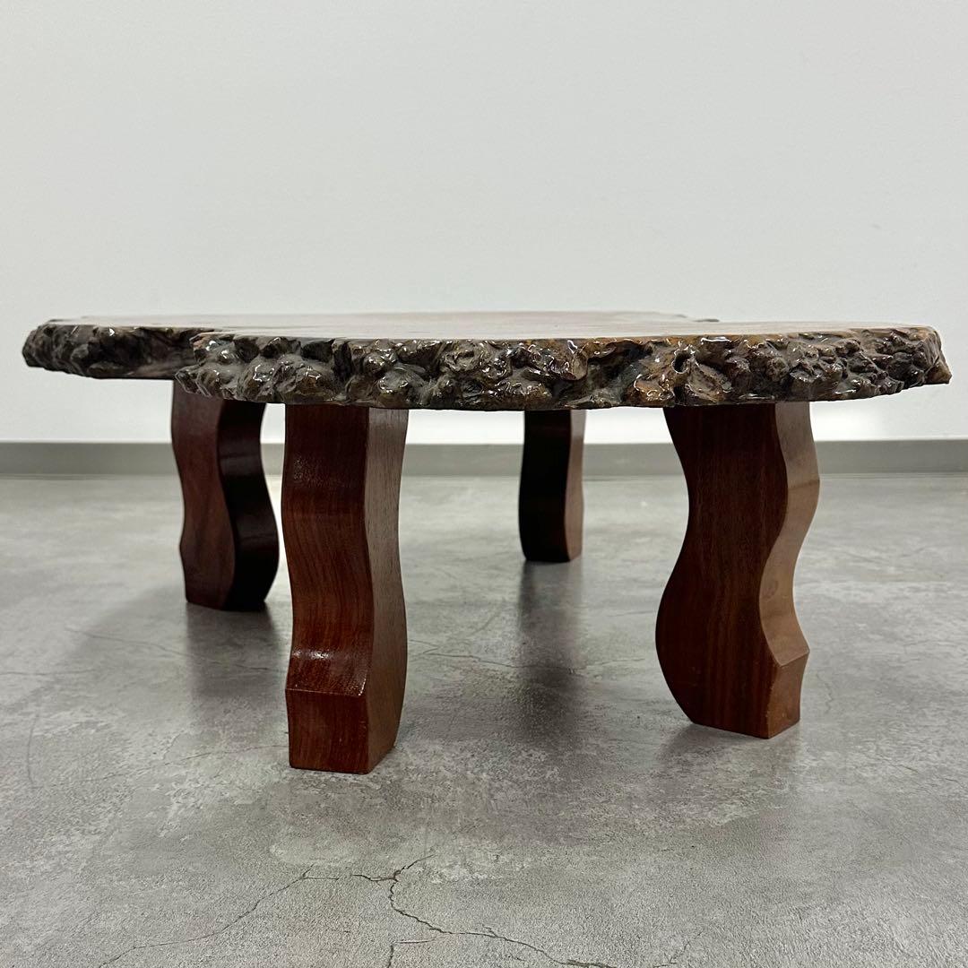 SNT0100 花梨 約98×66㎝ 座卓 一枚板 ローテーブル 天然木 座敷机