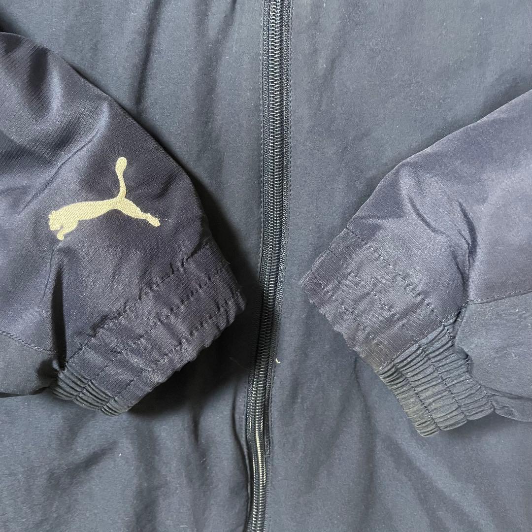 PUMA イタリア代表 06W杯後黄金期中綿フードIN刺繍ロゴジャケット XL紺