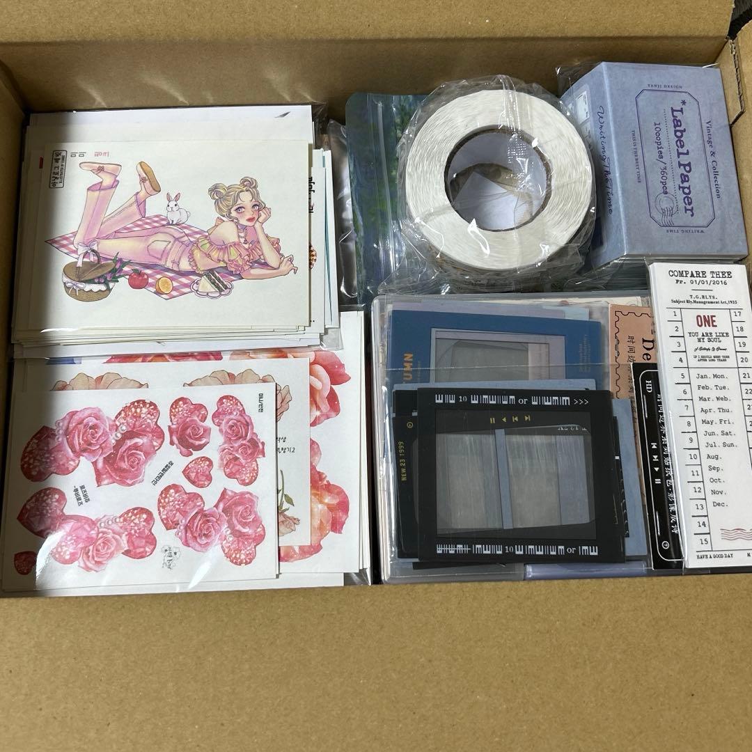 【処分価格】コラージュ素材 海外マステ デザインペーパー まとめ売り