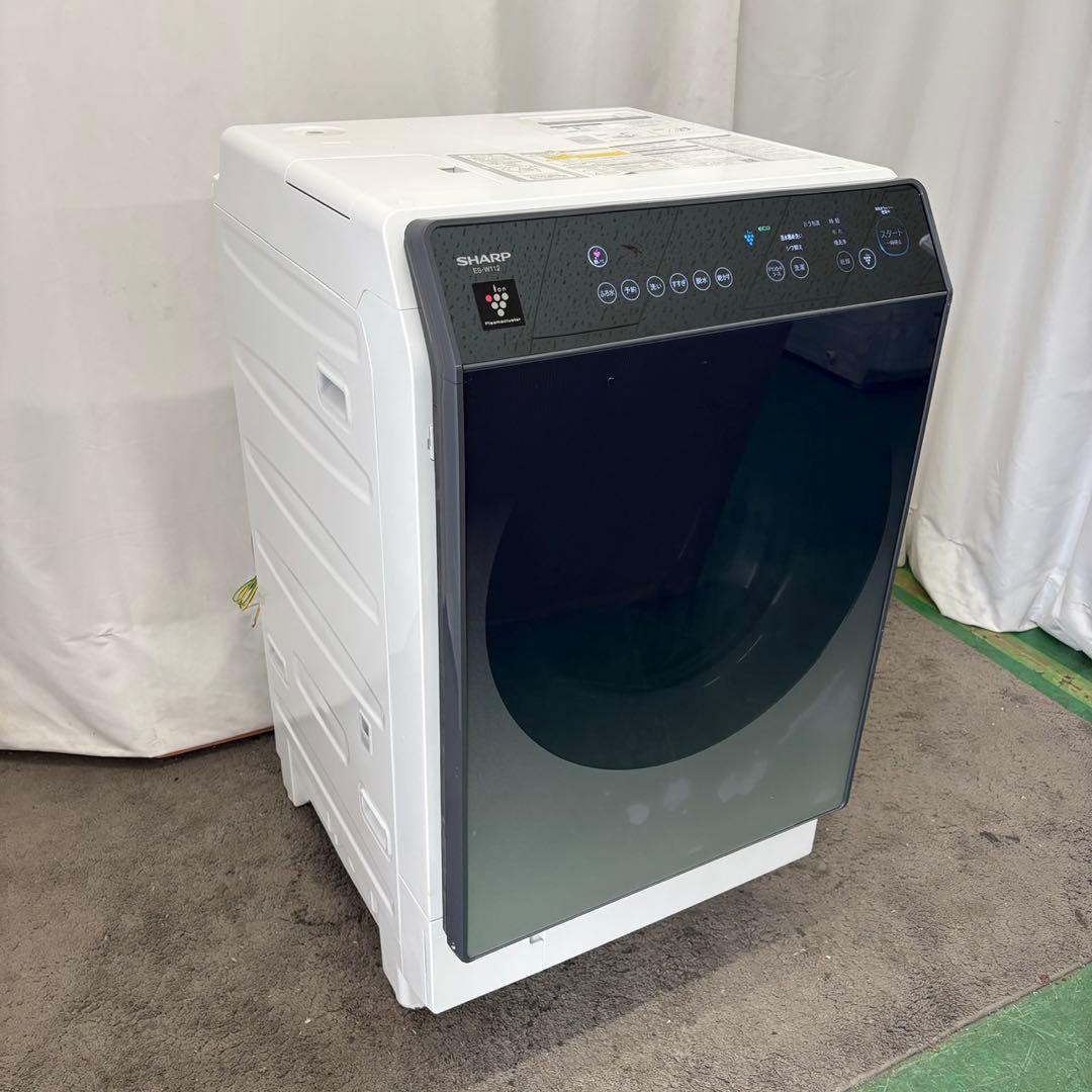 748　設置無料　ドラム式洗濯機　SHARP　11キロ　安い　左開　中古　綺麗