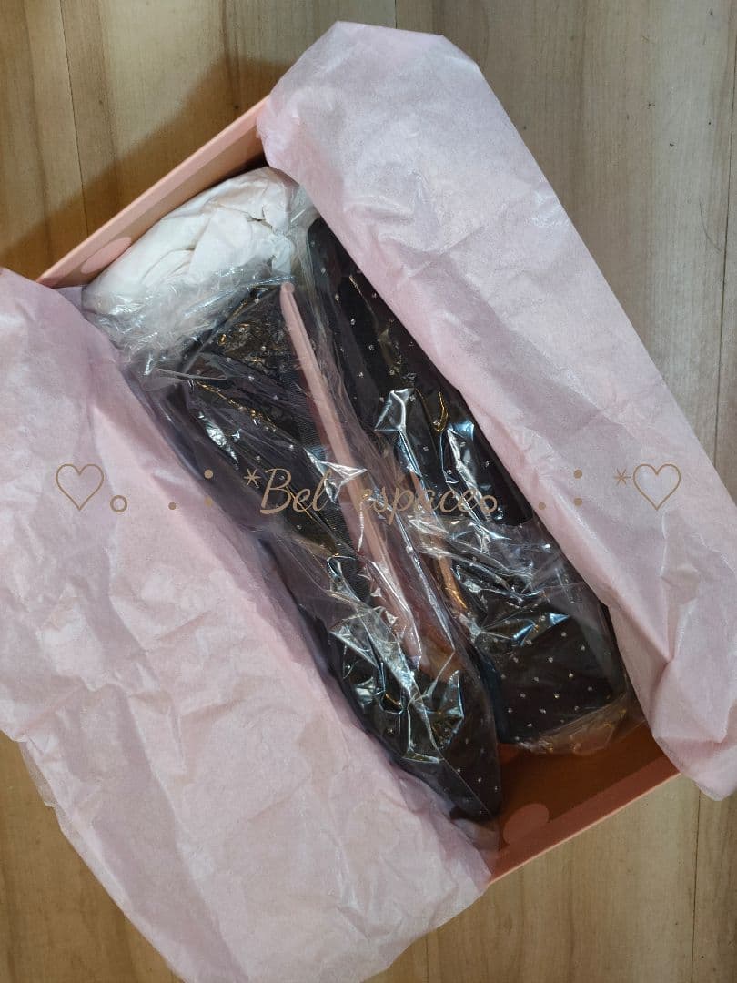 美品！プリティバレリーナ ポインテッドシューズ キラキラドット