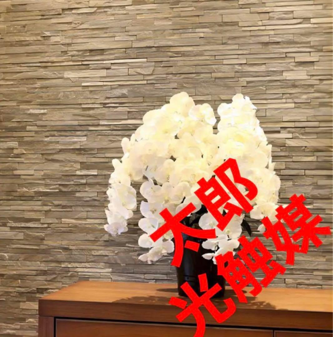 光触媒　人工観葉植物　フェイクグリーン　プレミアム胡蝶蘭7本立W