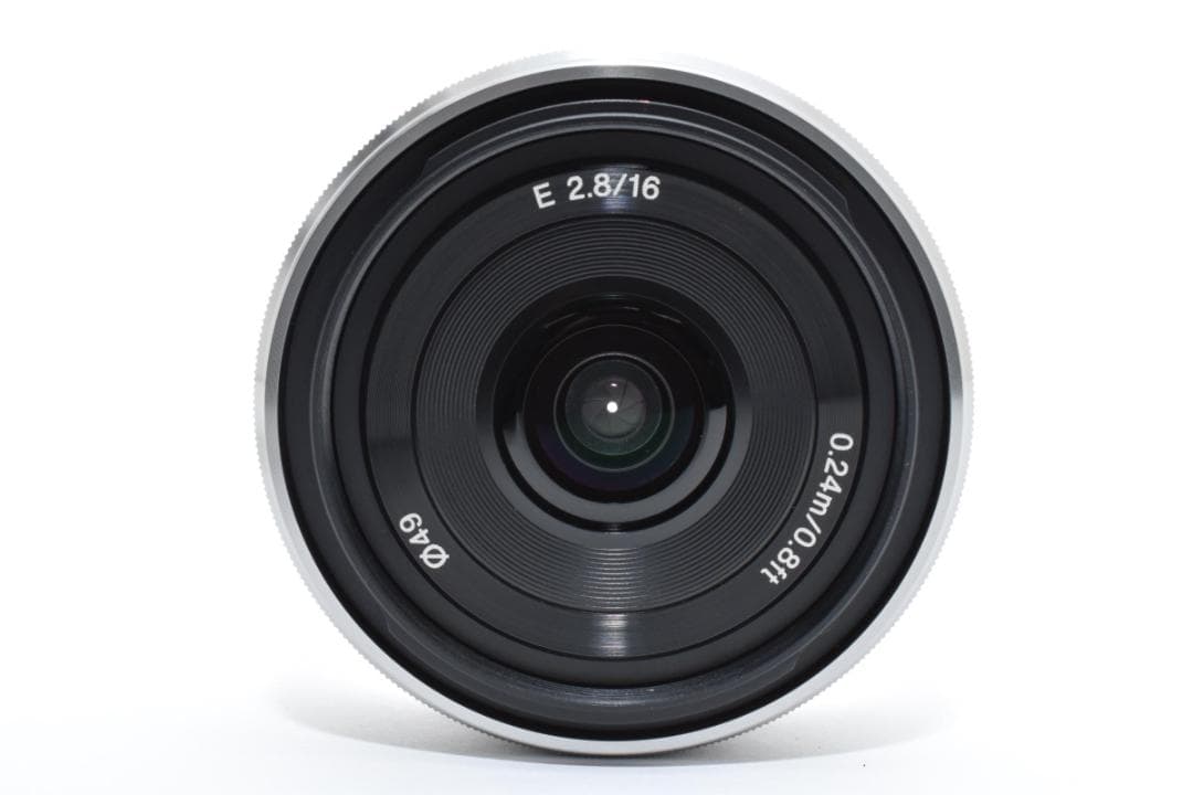 ソニー SEL16F28 カメラレンズ 16mm f2.8 シルバー Sony