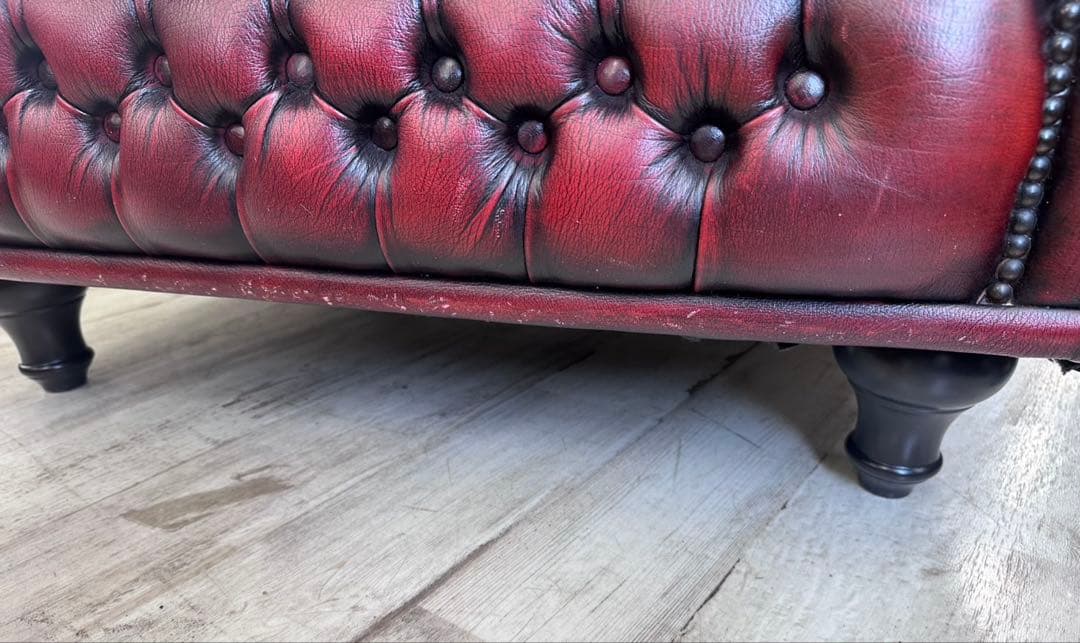 イギリスアンティーク　チェスターフィールド　1人掛けソファ