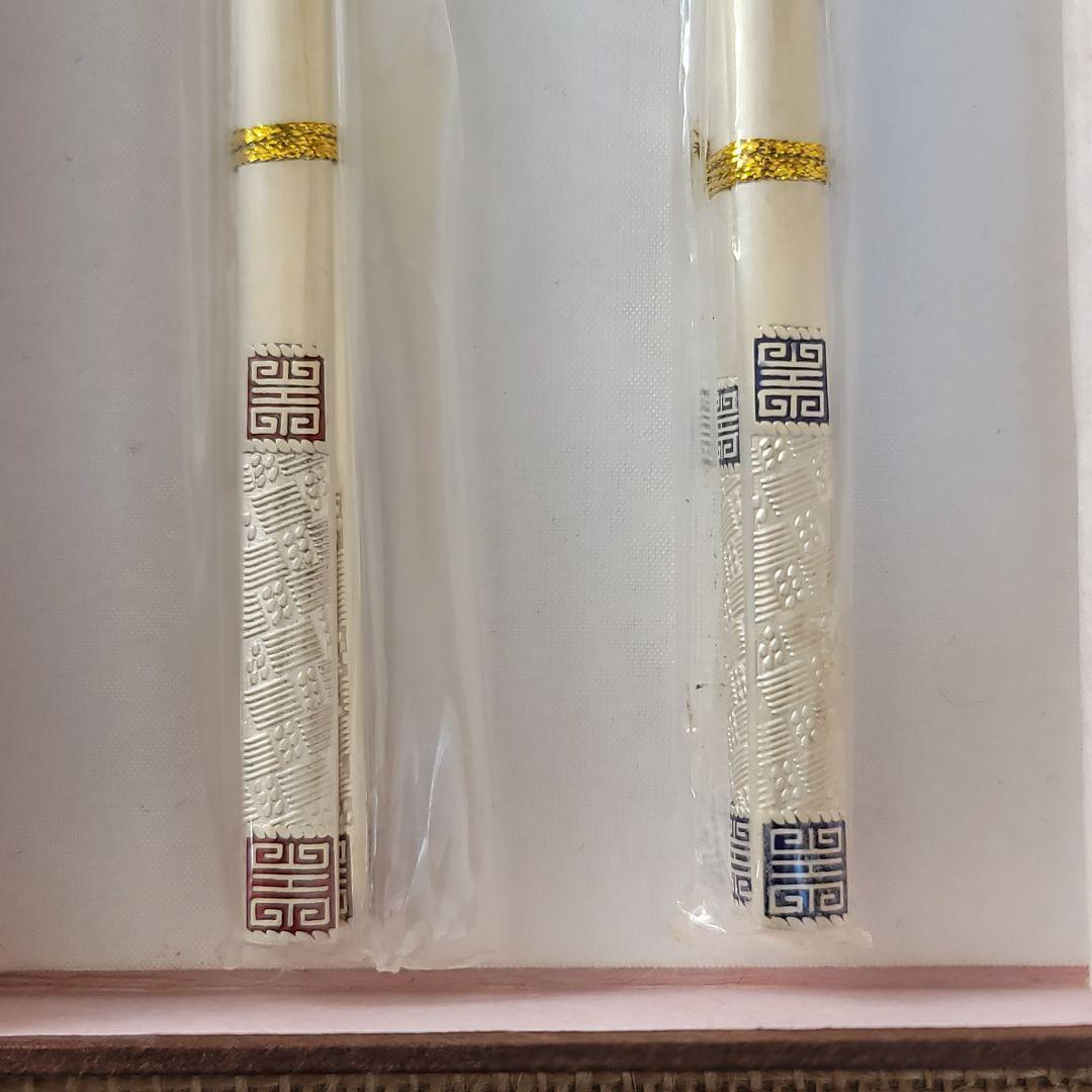 韓国スジョ(銀製のスプーンと箸のセット)　AG800