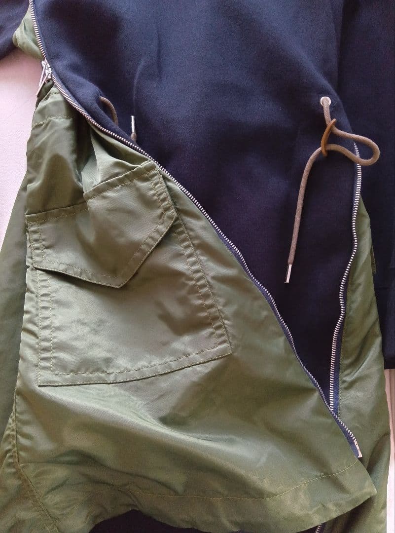 トップス sacai Sponge Sweat Nylon Twill Dress