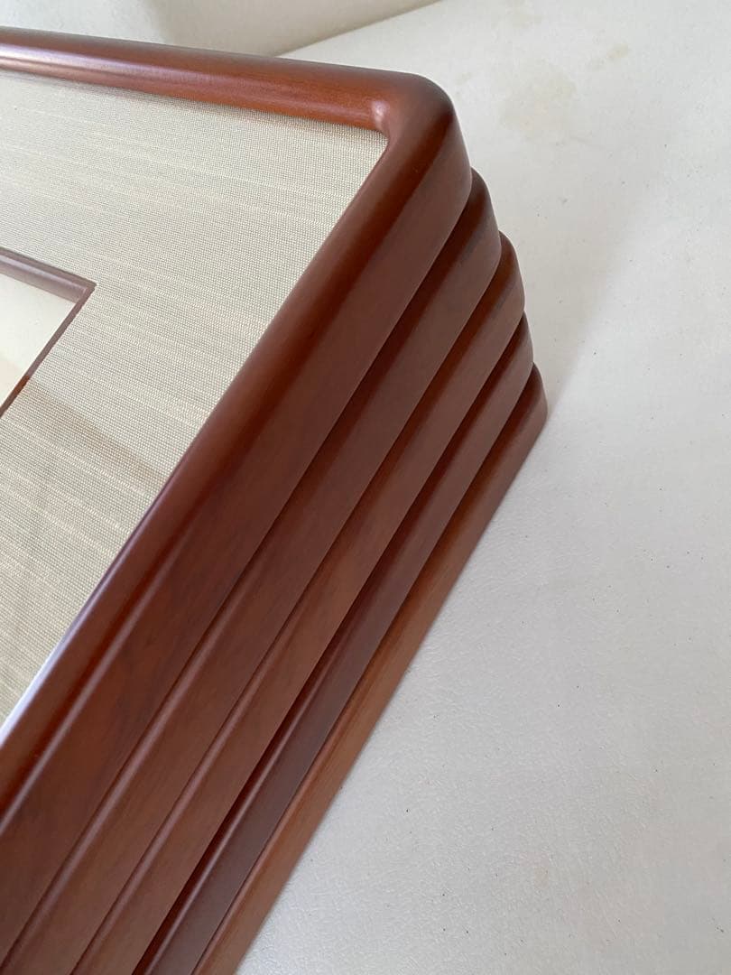 木製　額縁　5枚　隅丸　色紙額縁　未使用　書道　①