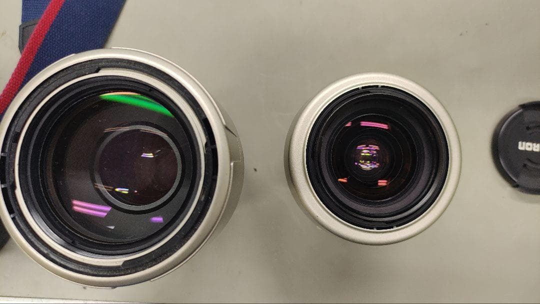 フィルムカメラ 動作未確認ジャンク扱 canon EOS Kiss +望遠レンズ