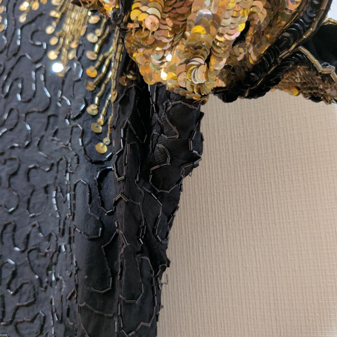 ​【希少】Sténay 総刺繍 鳳凰/ウィングデザイン ビーズドレス P8サイズ